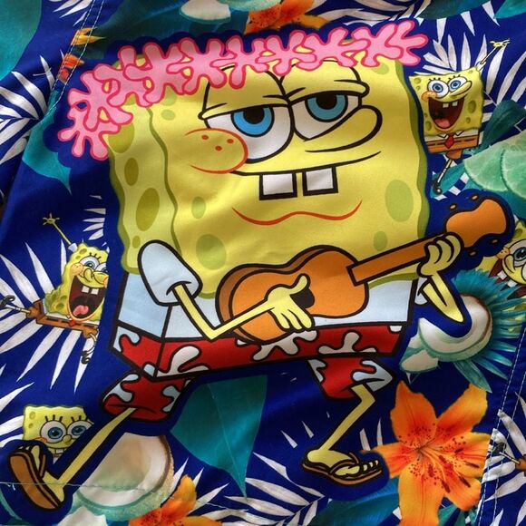 SPONGE BOB Nickelodeon SquarePants Swim Trunks Mens NEW Various Sizes - Picture 8 of 14